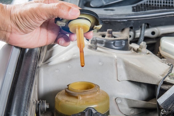 Power Steering fluid dip stick and cap