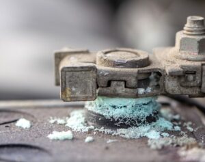 corroded battery terminal
