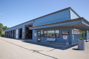 exterior of dover location with all garage doors open